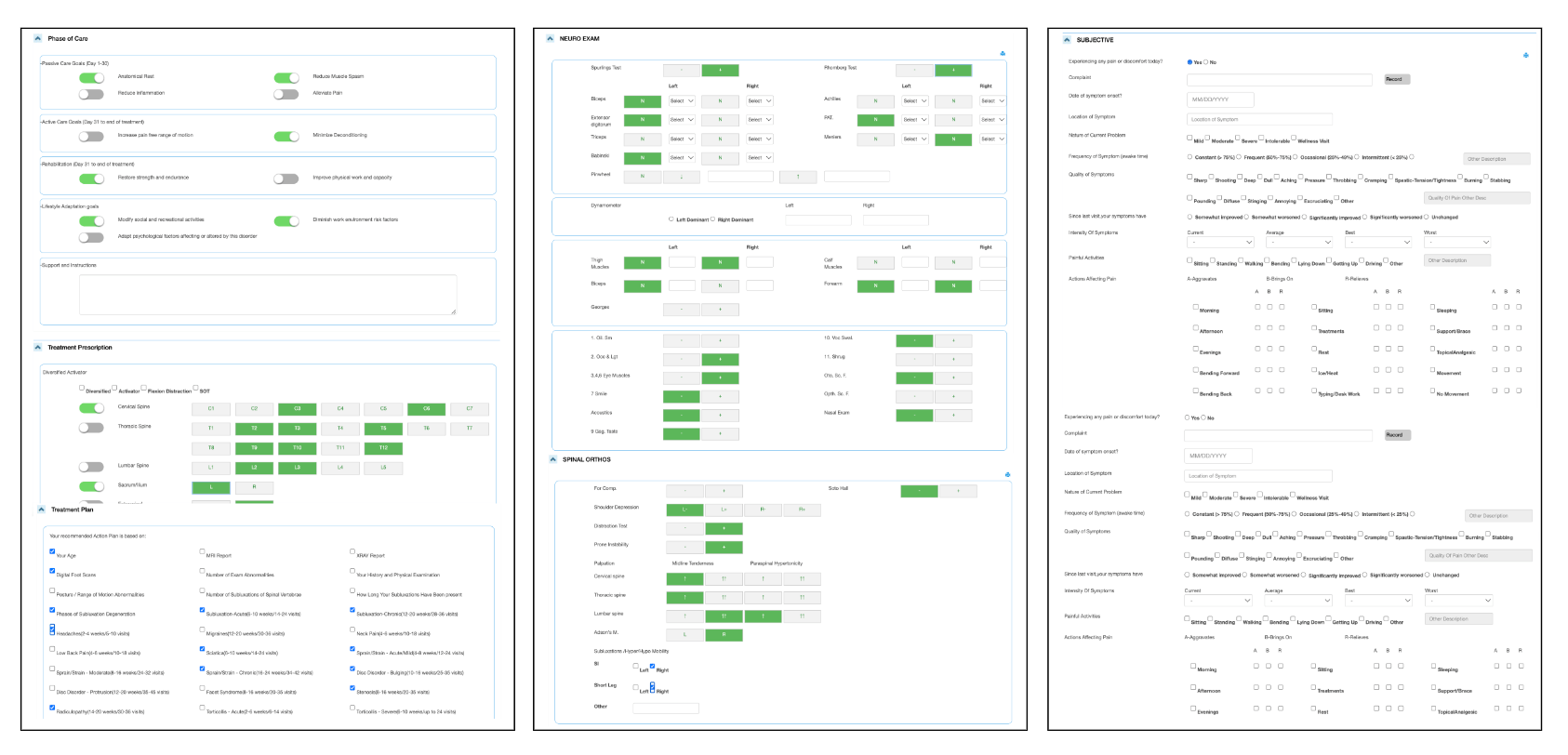 Chiropractic SOAP Note Templates