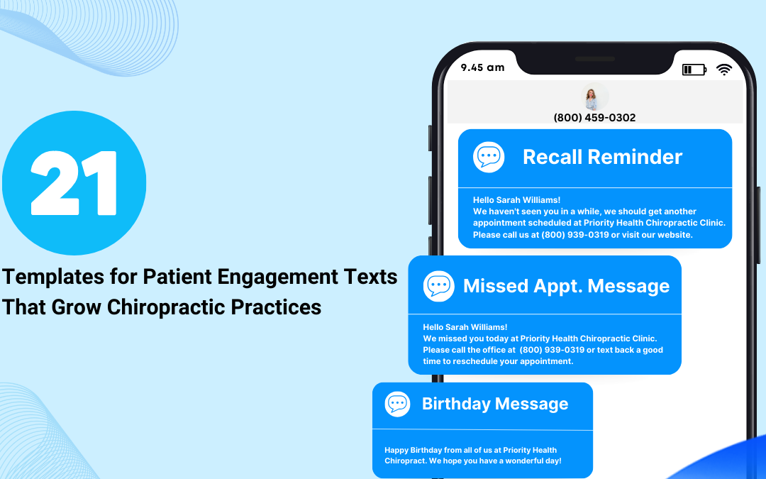 21 Templates for Patient Engagement Texts That Supercharge Chiropractic Practices