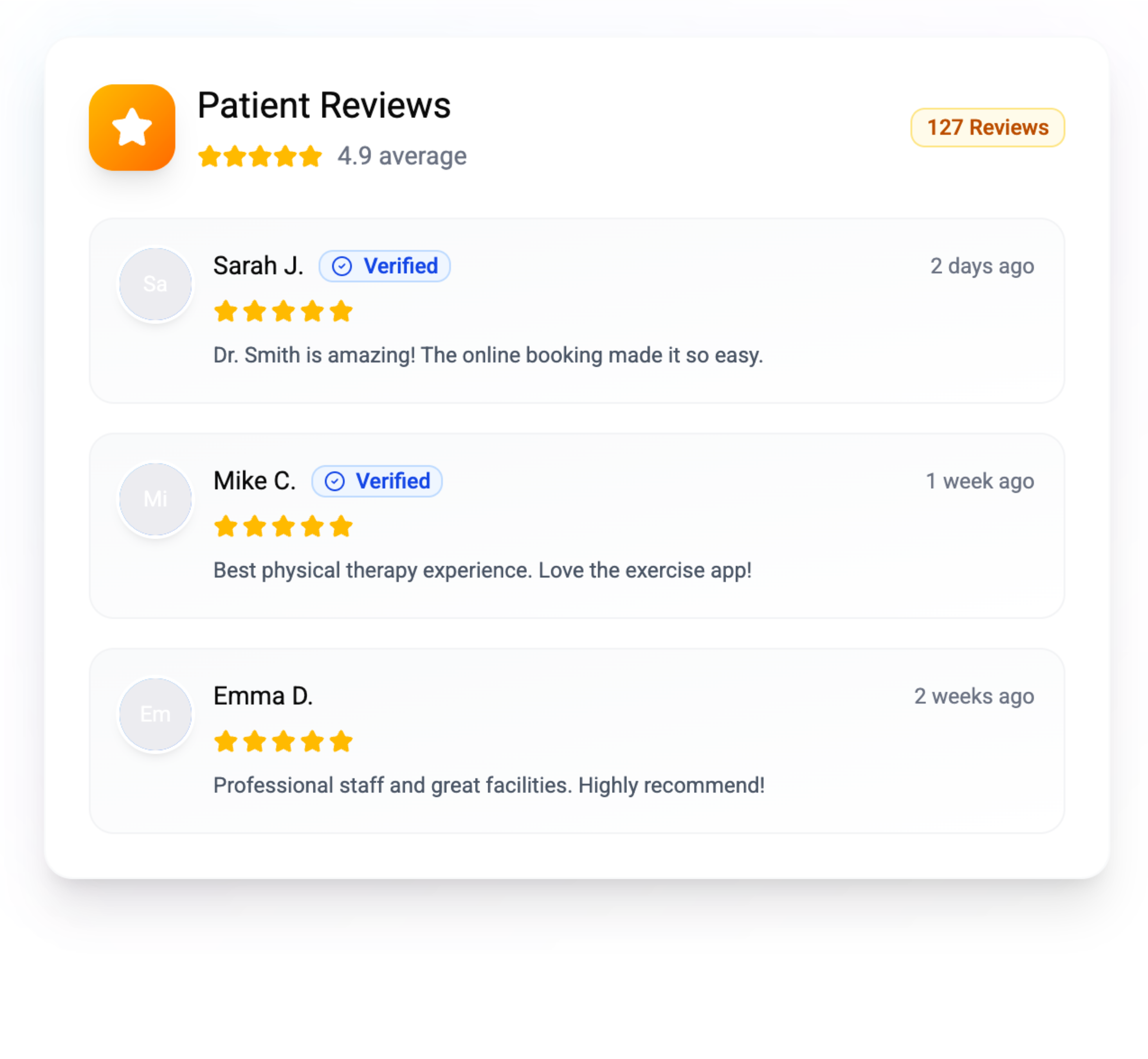 patient review software