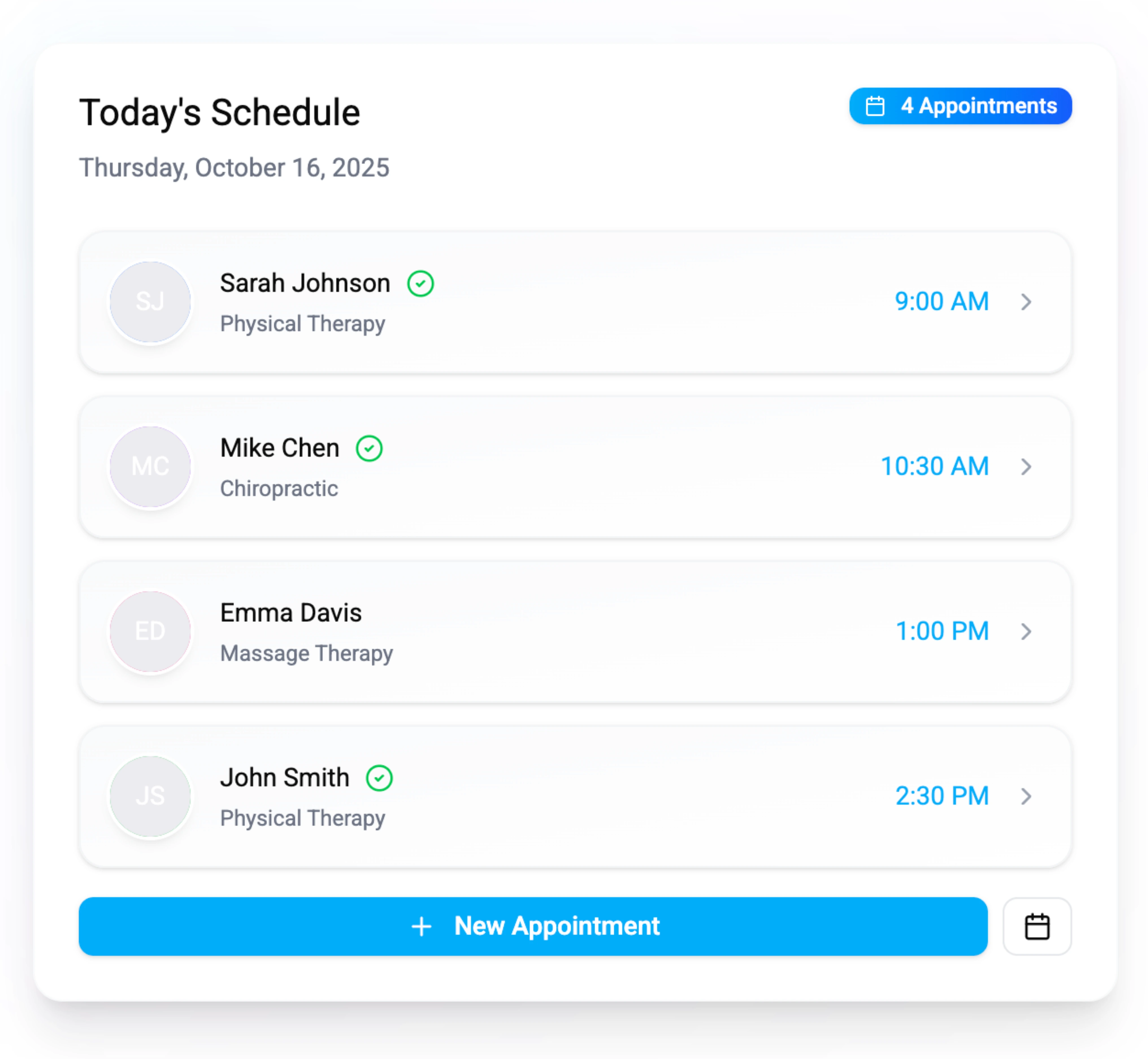 chiropractic online scheduling software