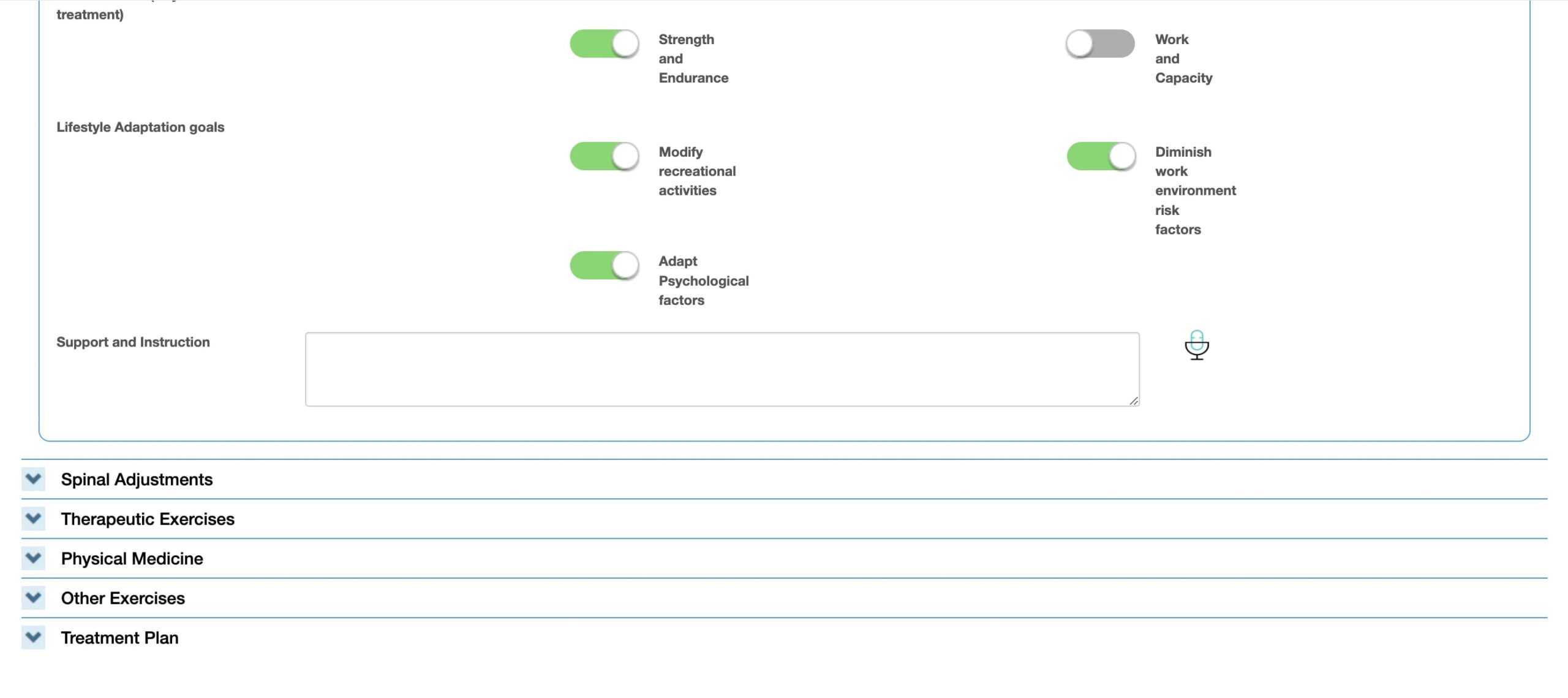 Plan Template 2 Chiro SOAP Notes