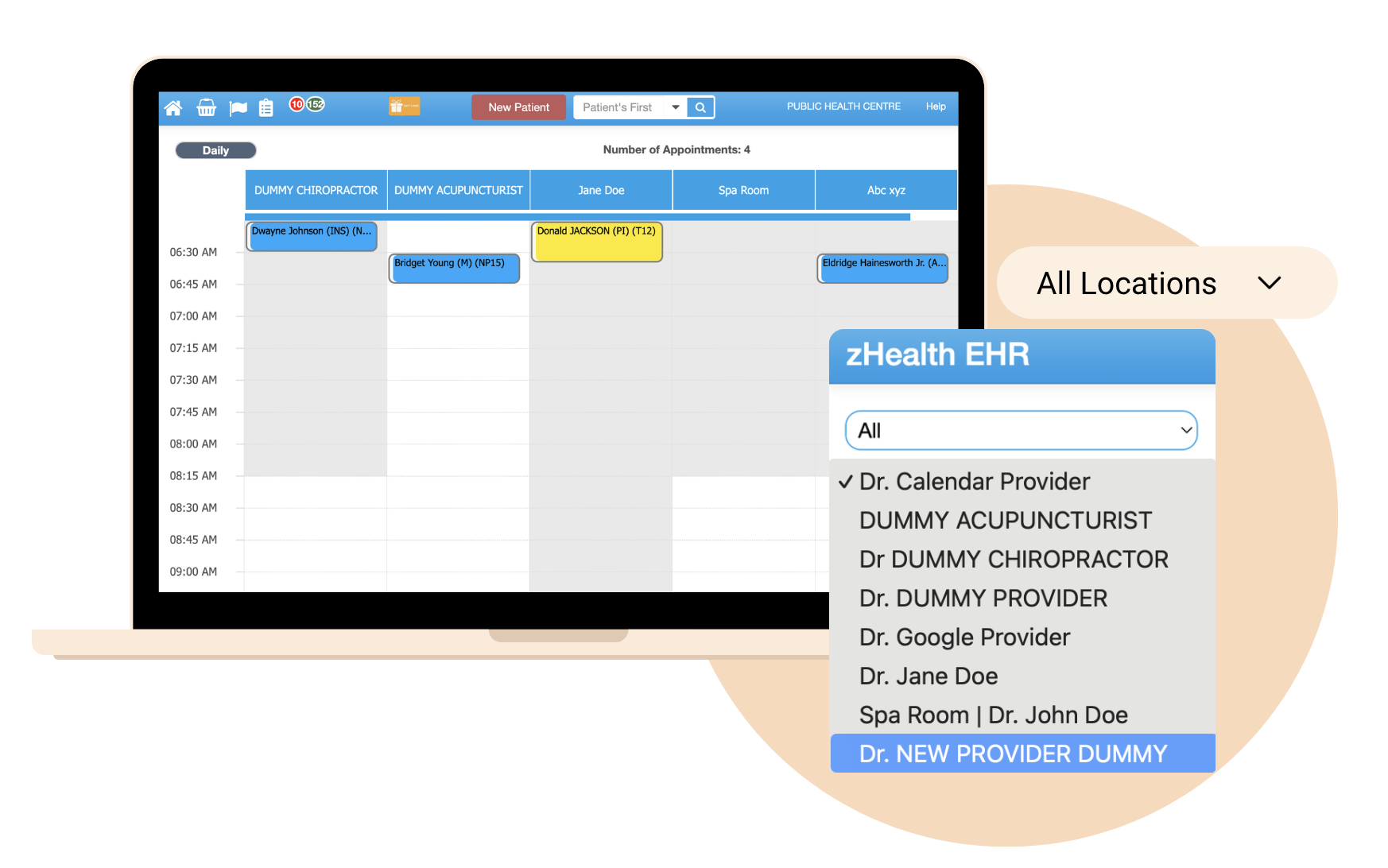 Multiple Locations in zHealth Multiple Locations in zHealth