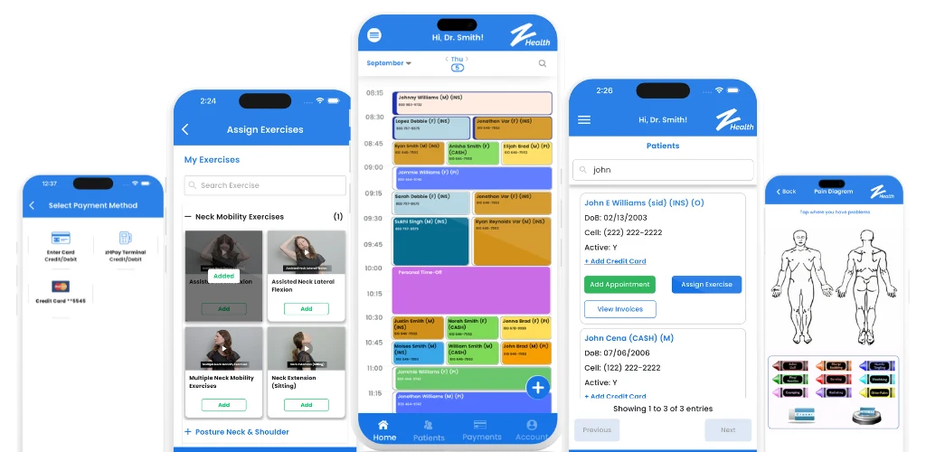zHealth Mobile App for Providers