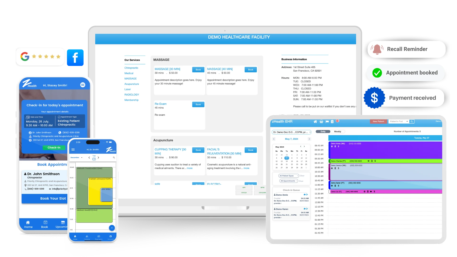 Massage Therapy Scheduling Software