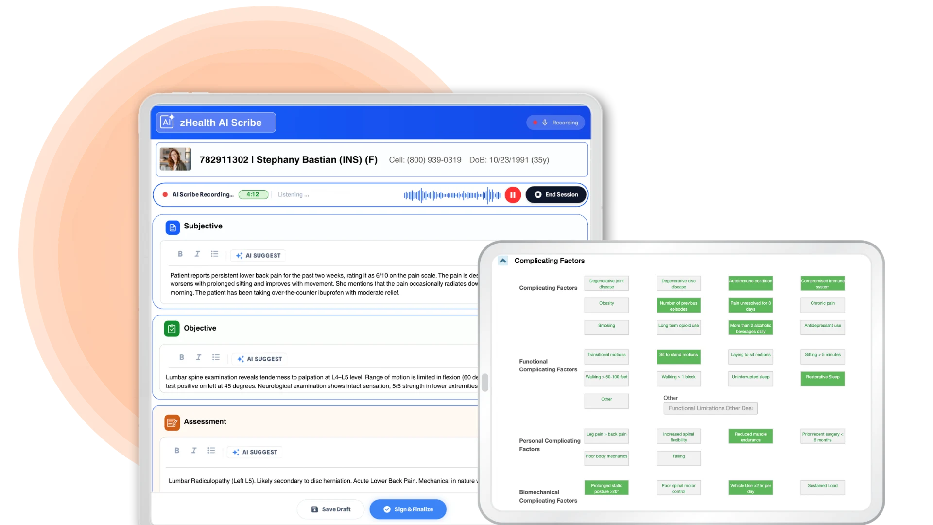 AI Scribe and Custom SOAP Notes