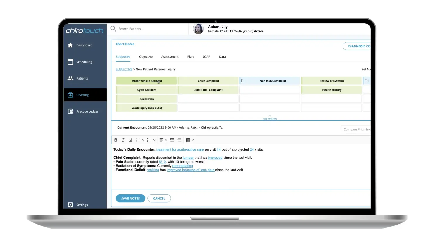 ChiroTouch Screenshot