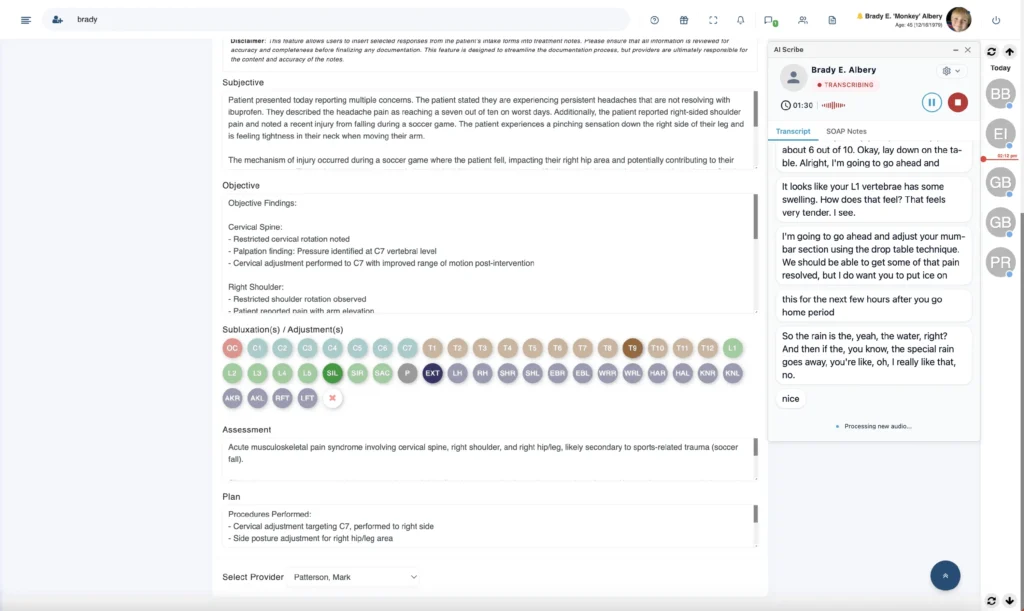 ChiroSpring software