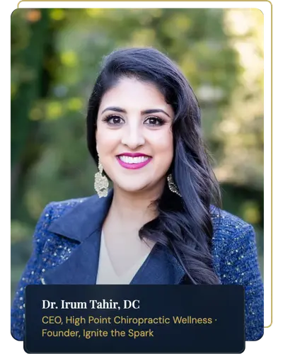 Dr Irum Tahir, DC and Consultant