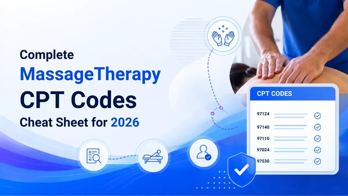 Complete Massage Therapy CPT Codes Cheat Sheet for 2026